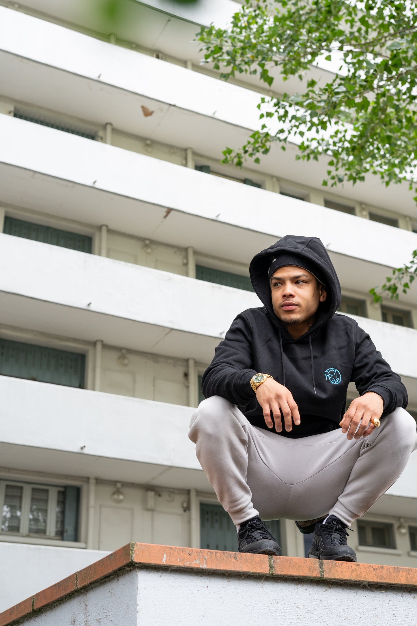 Hoodie Le Rat x Isma Logo Blanc - Édition Spéciale Troisième Drop